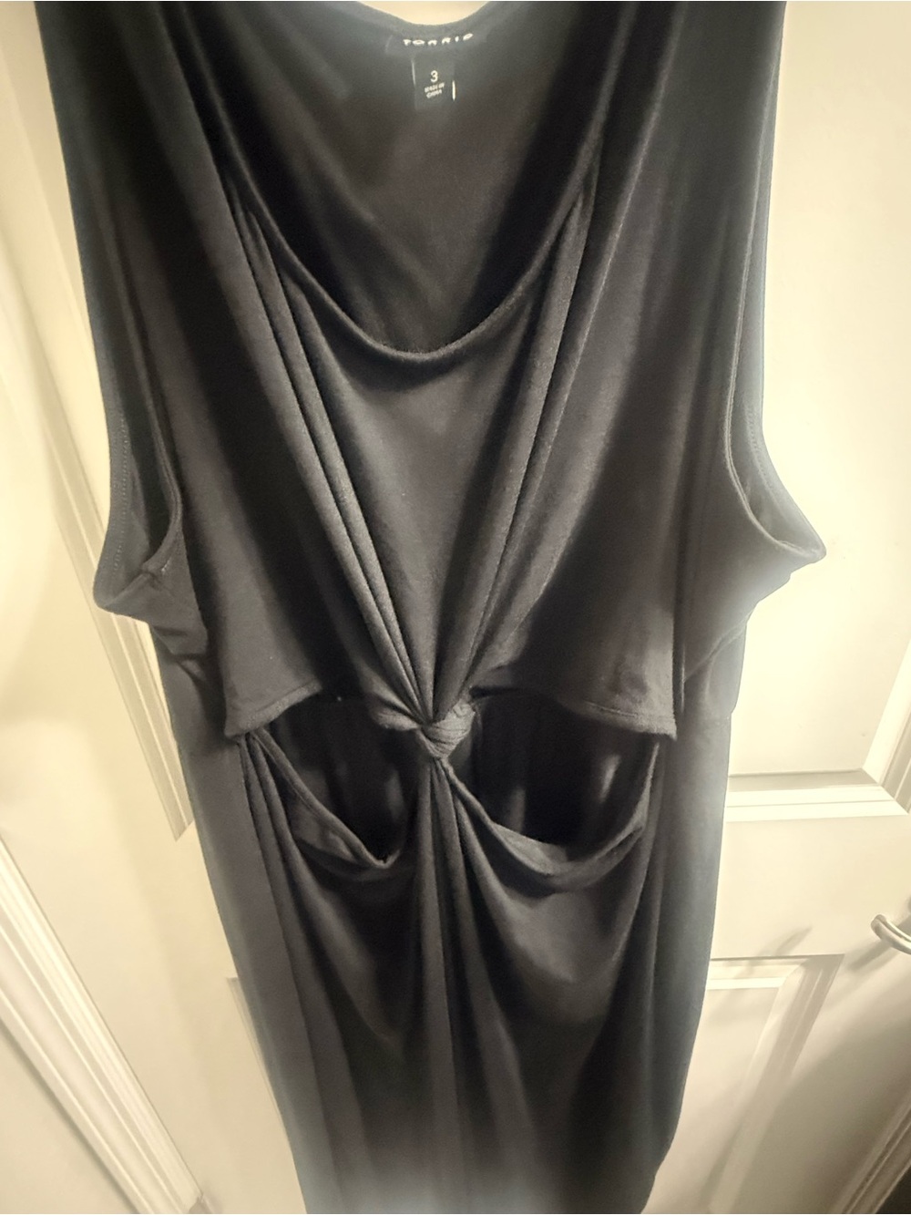 torrid Black Backless Knot-Front Sleeveless Dress